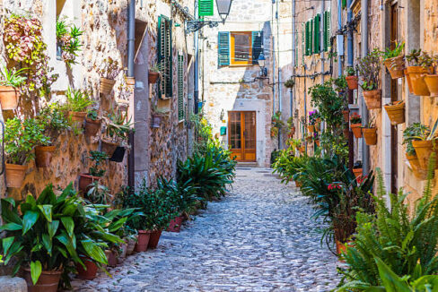 Plant Street in Valldemossa, Majorca